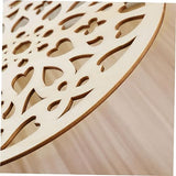 DIY Wooden Embellishment Christmas Wooden Pendant Christmas Gift Tags Hanging Unfinished Cutouts Round Rustic Pendant Unfinished Woods Chips Wooden CIMAXIC