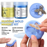 Silicone Putty - 7/8 LB Flexible Silicone Mold Making Kit for Reusable Silicone Molds Making - Easy 1:1 Mixing Ratio Fast Cured Molding Putty for DecorRom