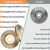 4PCS Wood Carving Disc Set for 4" or 4 1/2" Angle Grinder with 5/8" Arbor, Grinding Wheel Shaping Disc for Wood Cutting, Wood Shaping Carving Disc, WHLLING