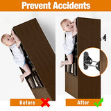 Ougourim Furniture Anchors (10 Packs) Anti Tip Furniture Anchors for Baby Proofing, Furniture Wall Anchor Earthquake Straps for Furniture Dresser Ougourim