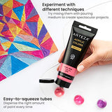 Arteza Metallic Acrylic Paint, Set of 8 Jewel Tones Colors in 4.06oz Tubes, Rich Pigments, Non Fading, Paints for Artists and Hobby Painters ARTEZA