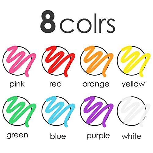 GOTIDEAL Liquid Chalk Markers, Bold Tip 8 Colors Washable Window Chalkboard Glass Pens, Paint and Drawing for Car, Blackboard, & Bistro,Kids and GOTIDEAL