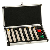 OSCARBIDE Nickel Plated 1/2"Shank Indexable Lathe Turning Holder 7 Pieces/Set,Heavy-Duty CNC Metal Lathe Cutting Tools for Turning Grooving Threading OSCARBIDE