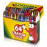 Crayola Crayons, Regular Size, 64 Count with Sharpener Crayola