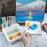 MyLifeUNIT Paint Brush Cleaner, Paint Brush Holder and Organizers for Acrylic, Watercolor, and Water-Based Paints (White) MyLifeUNIT