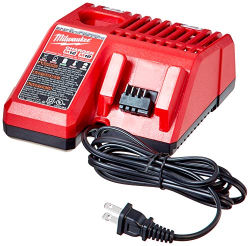 Milwaukee 2695-24 M18 18V Cordless Power Tool Combo Kit with Hammer Drill, Impact Driver, Reciprocating Saw, and Work Light (2 Batteries, Charger, Milwaukee