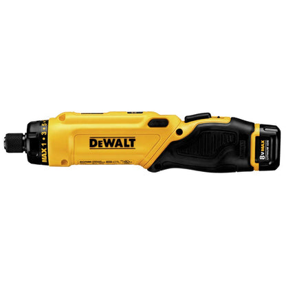 DEWALT 8V MAX Cordless Screwdriver Kit, Gyroscopic, 2 Batteries, Electric (DCF680N2) - WoodArtSupply