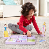 Melissa & Doug Disney Sleeping Beauty and Snow White Magnetic Dress-Up Wooden Doll Pretend Play Set (40+ pcs) Melissa & Doug