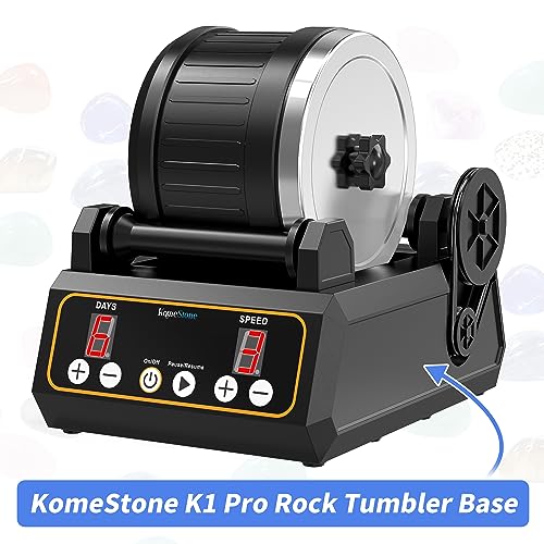 KomeStone K1 Rock Tumbler Base, Replacemet Tumbler Base K1 Model Rock Polisher KomeStone