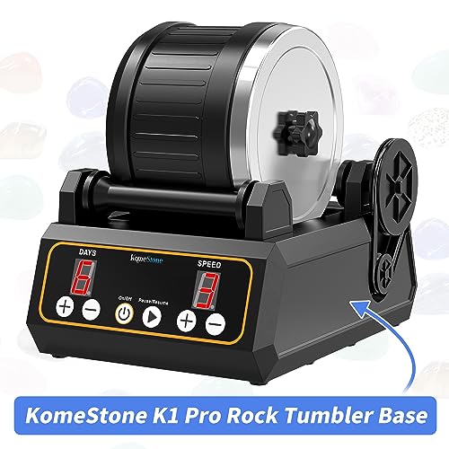 KomeStone K1 Rock Tumbler Base, Replacemet Tumbler Base K1 Model Rock Polisher - WoodArtSupply