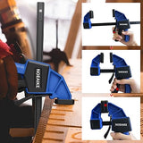 Bar Clamps for Woodworking,NOEAIKE 4-Pack Wood Clamps 12 Inch Light Duty One-Handed Woodwoking Clamps,Quick Grip/Spreader Clamps Set 150LBS Load NOEAIKE