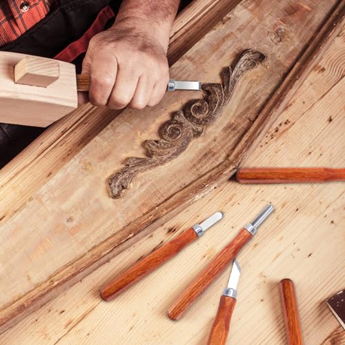 Wood Carving Kit 22PCS Wood Carving Tools Hand Knife Set with Anti-Sli