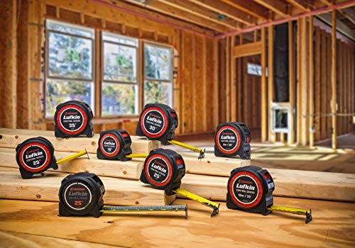 Crescent Lufkin 1-3/16 x 25' Command Control Series Black Clad Tape Measure - L1025CB Lufkin