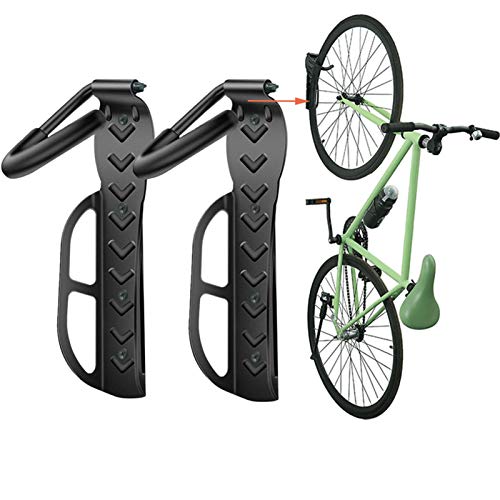 Wallmaster Bike Rack Garage Wall Mount Bicycles 2-Pack Storage System Vertical Bike Hook for Indoor - WoodArtSupply