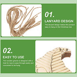 40pcs Gnome Wooden Hanging Ornaments Unfinished Wood Slices for Christmas Tree DIY Painting Graffiti Pendant Home School Decor Milisten