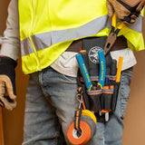 Klein Tools 5240 Tool Pouch, Tradesman Pro Maintenance Tool Pouch with 9 Pockets, Tape Thong, 2-Inch Tunnel Loop, Great Electrician Holster Klein Tools