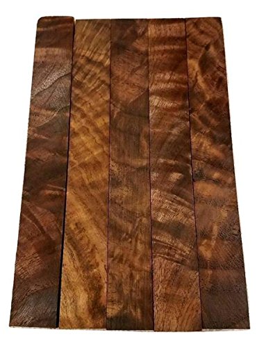 Burled Highly Figured Walnut Pen Blanks - 3/4" x 3/4" x 6" (5 Pcs) Barrington Hardwoods