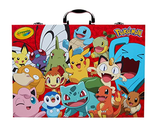Crayola Pokémon Imagination Art Set (115pcs), Kids Art Kit, Includes Pokemon Coloring Pages, Pokemon Gifts for Kids, Ages 5+ Crayola