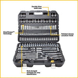 DEWALT Mechanics Tool Set, SAE and Metric, 1/2, 1/4, 3/8 Drive Sizes, 192-Piece, Chrome Vanadium Steel, (DWMT75049) DEWALT