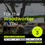 Smithology Planer Blades - 13-Inch Replacement Blades for DEWALT DW735 DW735X Planer (DW7352), Made of High-Speed Steel, Set of 3 Planer Knives, Smithology