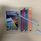 AROIC Highlighting Pens, Cue Highlighters, Markers, Aesthetic Highlighters For Note-Taking, College Prep School Office Supplies AROIC