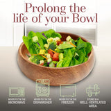 Woodard & Charles Acacia Wood Snack Serving Bowl, Set of 4, 6" x 2" (Set of 6) Woodard & Charles