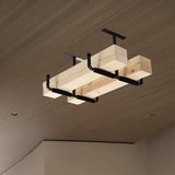 HOME RIGHT Overhead Garage Storage Rack, 16.5 Inch Heavy Duty Ceiling Double Storage Hooks Utility Hanger for Hanging Lumber Ladder Tool Bike & Other HOME RIGHT