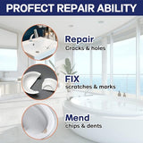 Porcelain Repair Kit, Tub and Tile Repair Kit, Super Strong and Durable Bathtub Repair Kit, Quartz Countertop Repair Kits for Ceramic, Porcelain, Yeardera