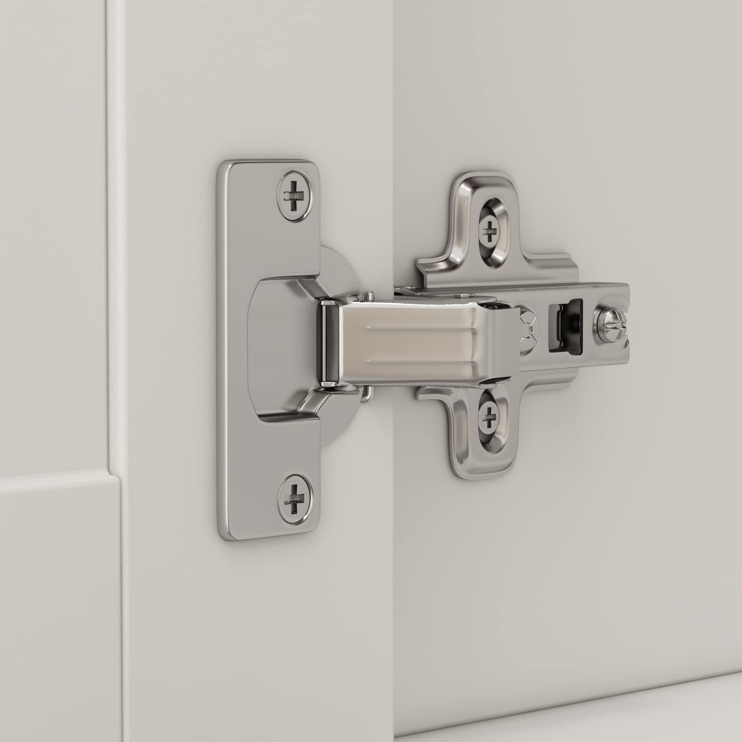 ECACAD Wardrobe Armoire with Mirror, 5-Tier Shelves, 2 Drawers, 2 Hanging Rods and 4 Doors, Wooden Closet Storage Cabinet for Bedroom, White (63”W x ECACAD