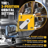 Cordless Jig Saw for Dewalt 18v 20v Max Battery, Jigsaw Tool Brushless,Variable Speed 2900 RPM, Bevel Angle (0°-45°), 3 Orbital Action, LED Light for Cerycose