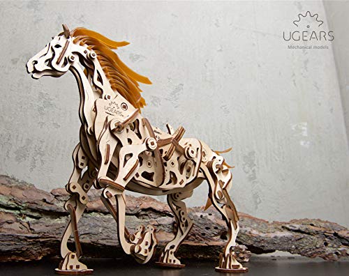 UGears Models 3-D Wooden Puzzle - Mechanical Horse Mechanoid UGEARS