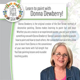 FolkArt Birds & Blossoms 2 oz One Stroke Acrylic Kit, 32 Piece Set Including 12 Multi-Surface Paints, 10 Brushes, 6 Teaching Guides, 3 Pattern Sheets FolkArt