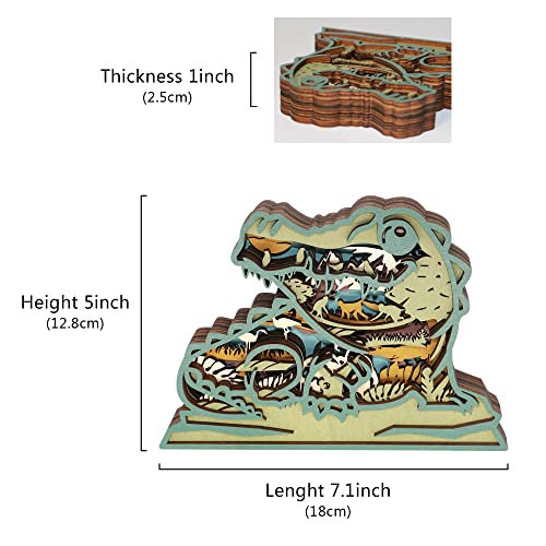 3D Wooden Crocodile Wall Sculpture by CmayAlgc – Rustic Animal Craft for Home and Office Decoration CmayAlgc