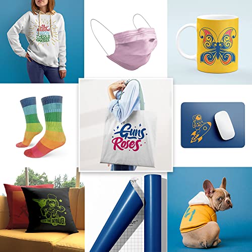 WOWOCUT Infusible Transfer Ink Sheets,16 Pack 12"X12" Solid Color Heat Press Transfer Paper, Sublimation Ink Sheet for Cricut Machine, DIY WOWOCUT