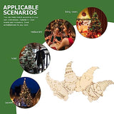 Wood Planks 40pcs Wooden Blank Elf Gnome Slice Unfinished Gnome Slices Hanging Elf Gnome Cutouts for Christmas Home Wall Decoration Gnome Wooden MAGICLULU