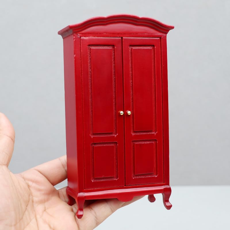 AirAds Dollhouse 1:12 Miniature Furniture Legs Wardrobe Cabinet Legs Unfinished Wood (Set 4pcs) Air-Ads Supplies