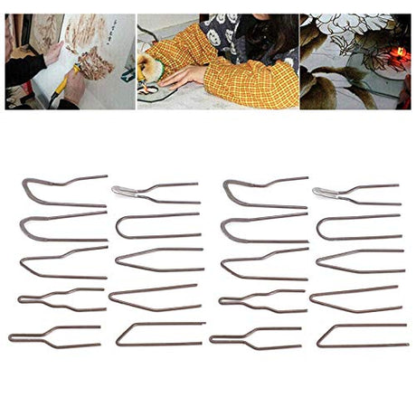 Burning Wire Tip, 20 Pieces Pyrography Wire Tips Replacement Metal Alloy Carving Heating Pen Nibs High Impedance Wood Burning No Bend Heating 30-50W Tiiyee
