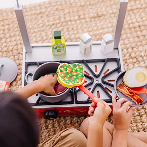 Melissa & Doug Deluxe Wooden Cooktop Set (SIOC) - WoodArtSupply