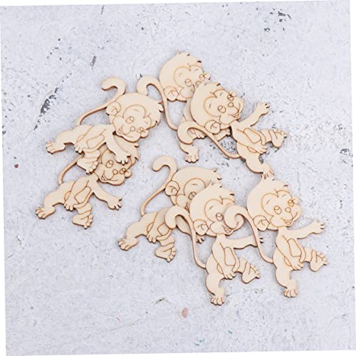 EXCEART 20pcs Gift Accessories Round Wood Chips Paper Cut Desk Topper Cutting Statuette Wooden Ornaments Unfinished Wood Chips Dining Table Decor EXCEART