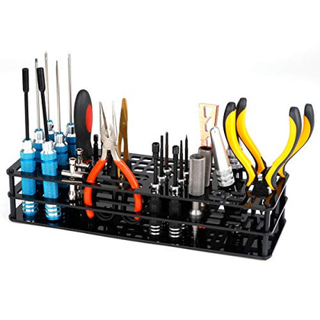 FPVERA Screwdriver Storage Rack Screwdriver Organizers for Hex Cross Screw Driver RC Tools Kit Organizers 63 Hole FPVERA