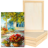 15 Pack Unfinished Wood Canvas Panels Kit 11.8x7.9 Inch Wooden Panel Boards Wood Paint Pouring Panels Wooden Canvas Panels Boards for Painting, Uoeo