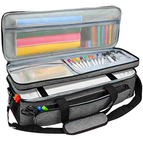 Carrying Case for Cricut Explore Air 1 2 3, Luxiv Double-Layer Bag Compatible with Cricut Maker 1 2 3, Carrying Bag Case for Cricut Explore Air/Air Luxiv