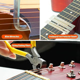 45Pcs Guitar Tool Kit, Guitar Repair Kit, Guitar Setup Kit, Luthier Tools Guitar Kit, Guitar Maintenance Kit Guitar Fret Tools, TIMDAM Guitar TIMDAM