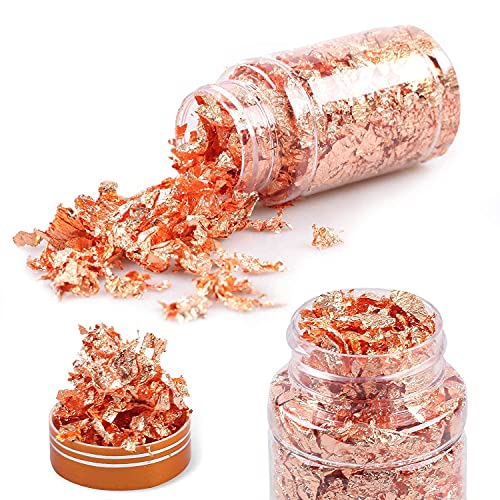 Mingjieus Gilding Flakes Set,Gold Foil Flakes for Resin,3 Bottles Metallic Foil Flakes for Resin Jewelry Making,Nails,Painting Art,Crafts and Mingjieus