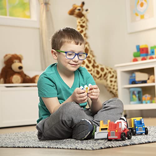 Melissa & Doug Construction Vehicle Wooden Play Set (8 pcs) Melissa & Doug