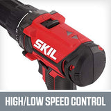 SKIL 20V 2-Tool Combo Kit: 20V Cordless Drill Driver and Impact Driver Kit Includes 2.0Ah PWR CORE 20 Lithium Battery and Charger - CB739001 Skil