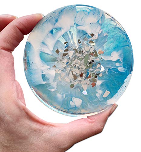 Unicone Art Druzy Geode Crushed Mirror Glass for Resin Epoxy Art Irregular Chunks of Crushed Glass, Metallic, Shiny, Bright, for DIY Art and Craft unicone art