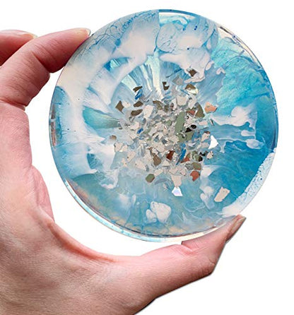 Unicone Art Druzy Geode Crushed Mirror Glass for Resin Epoxy Art Irregular Chunks of Crushed Glass, Metallic, Shiny, Bright, for DIY Art and Craft - WoodArtSupply