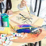 Owevvin 6 Pack 8 x 8 Inch Unfinished Wood Cradled - Wooden Canvas Panels Boards for Painting, Drawing and DIY Crafts Projects Owevvin