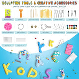 Polymer Clay 60 Colors, Modeling Clay for Kids Oven Baked Model Clay Non-Sticky with Sculpting Tools DIY Starter Kits,and Accessories,Great Gift for CyAJM